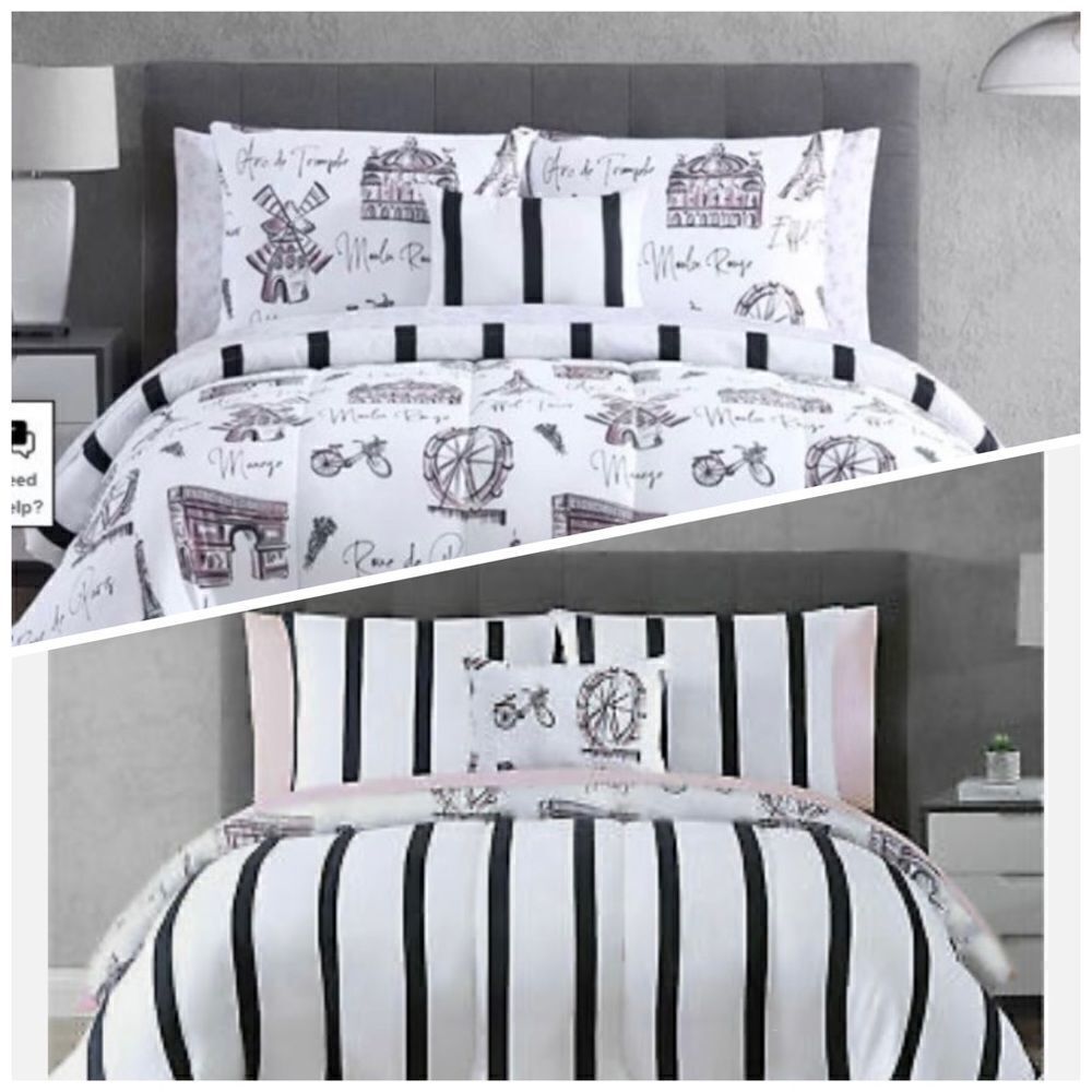 NWT in Package Hallmart Colle Paris Patzita 12-Pc. Reversible King Comforter Set